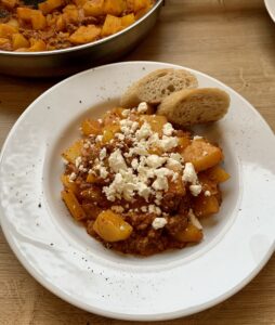 Read more about the article Kartoffel-Hack-Pfanne aus der Edelstahl Antihaftpfanne (2-3 Portionen)